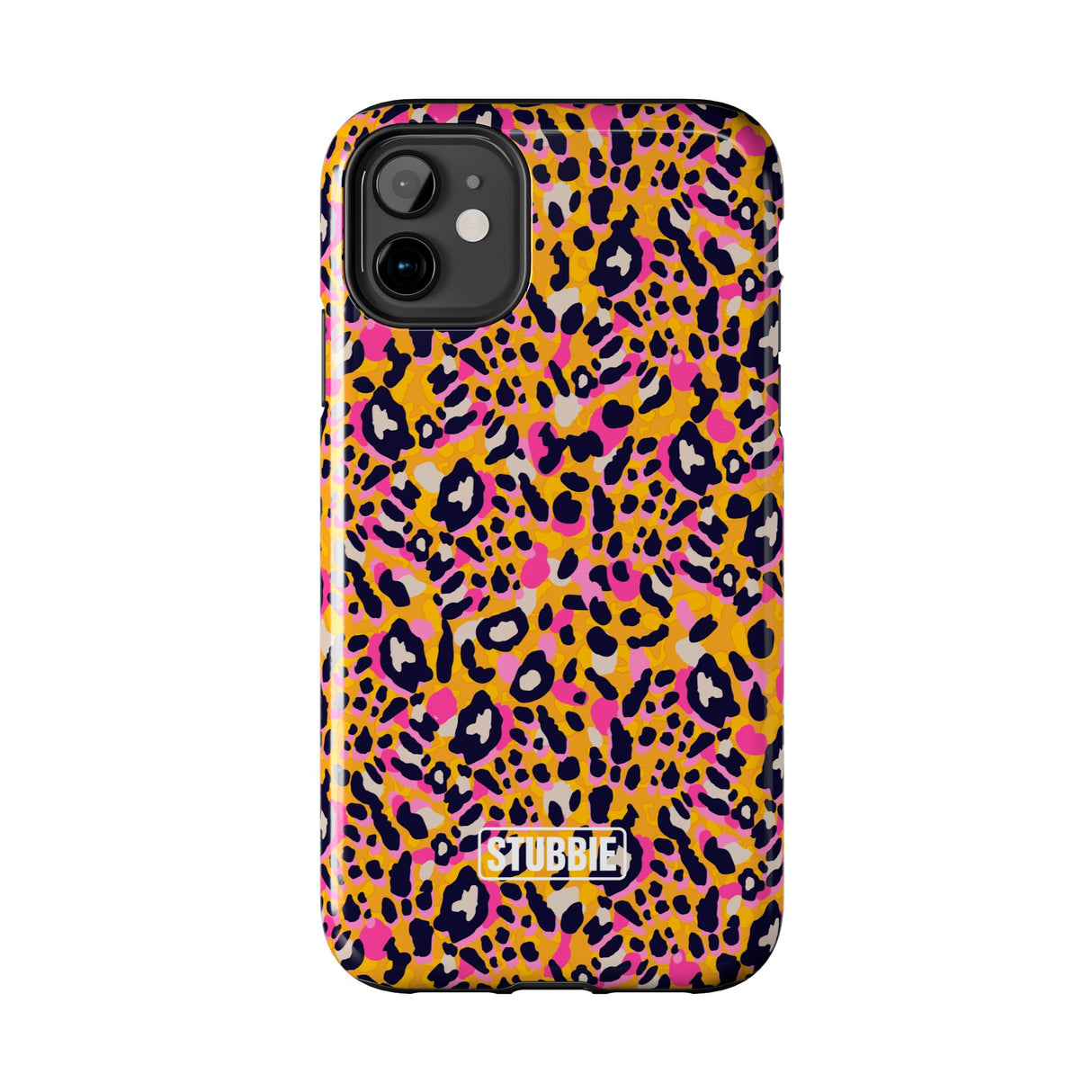 STUBBIE Phone Case for Apple iPhone - Pink Orange Leopard Phone Case