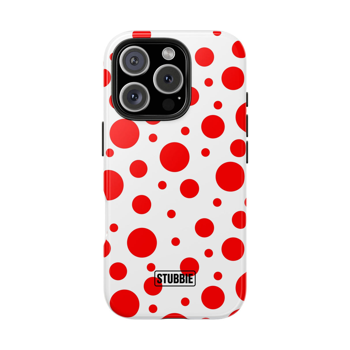 STUBBIE Phone Case for Apple iPhone - Red Polka Dot Phone Case