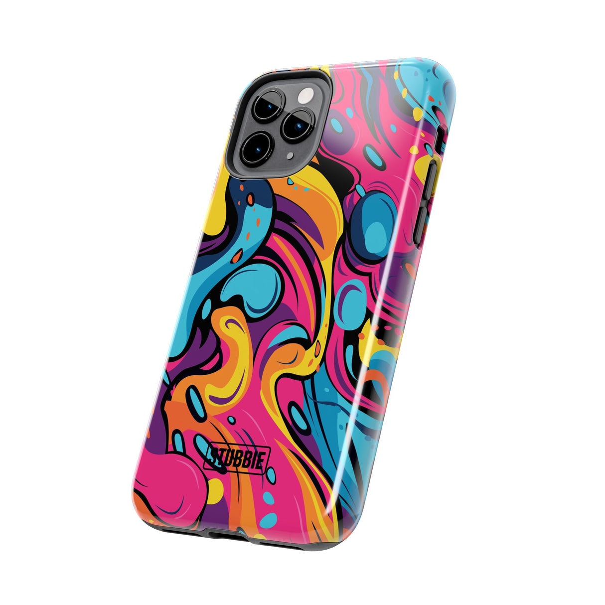 STUBBIE Phone Case for Apple iPhone - Messy Bright Paint Phone Case