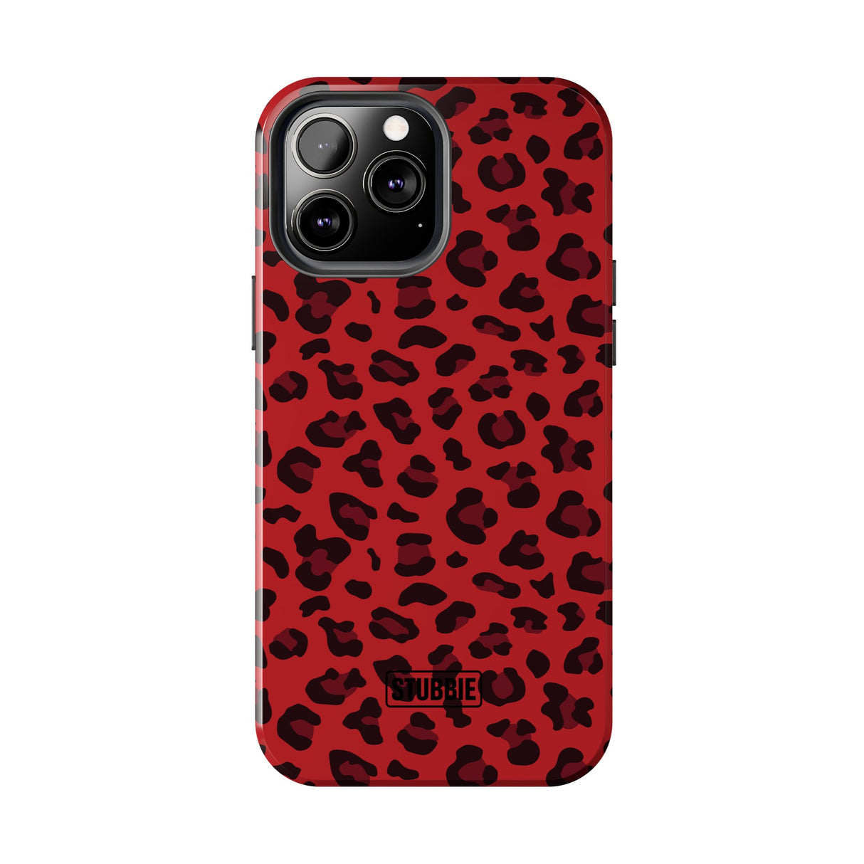 STUBBIE Phone Case for Apple iPhone - Red Leopard Phone Case