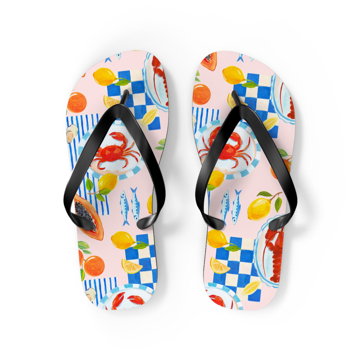 STUBBIE Flip Flops - Italian Summer Seafood STUBBIE