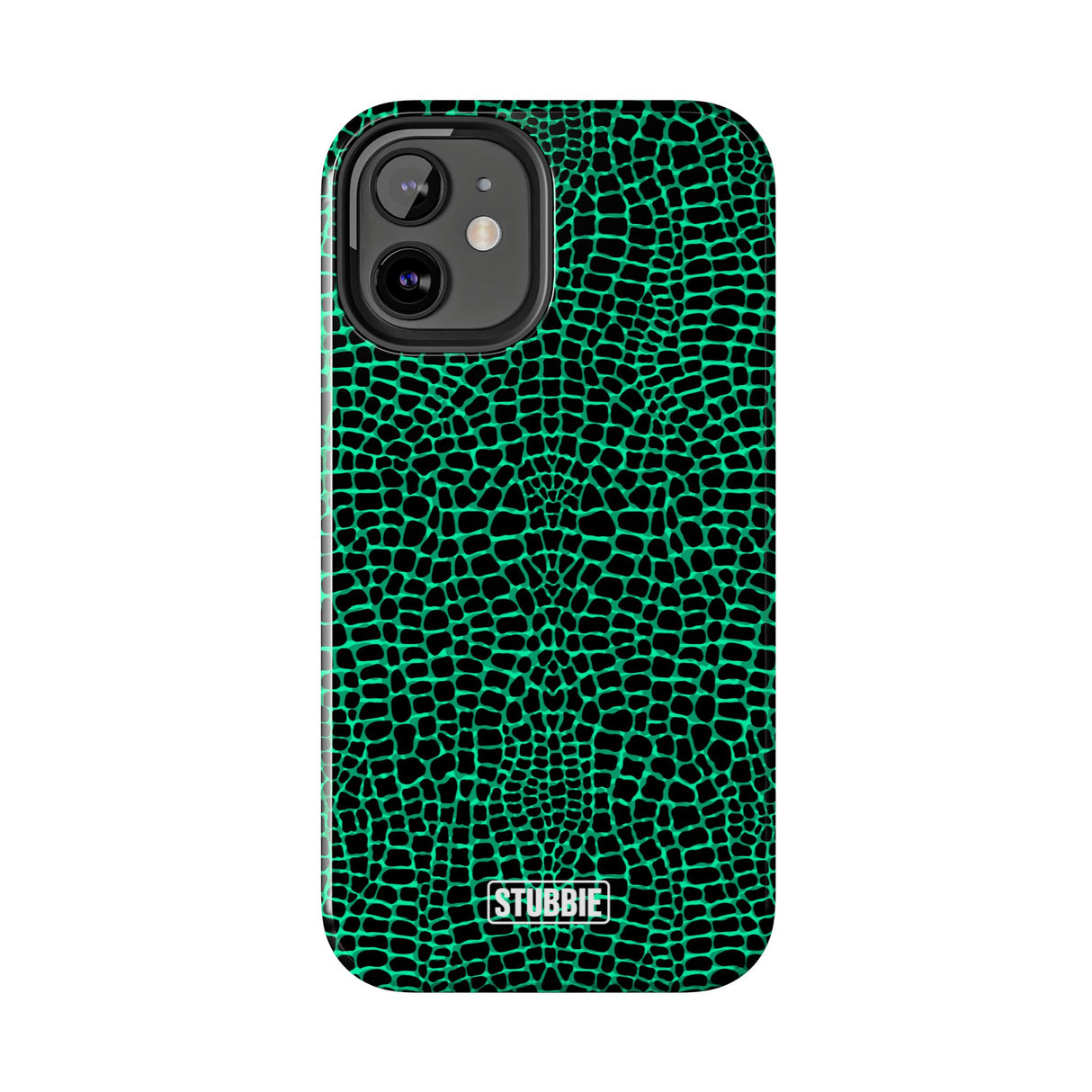 STUBBIE Phone Case for Apple iPhone - Green Croc Phone Case