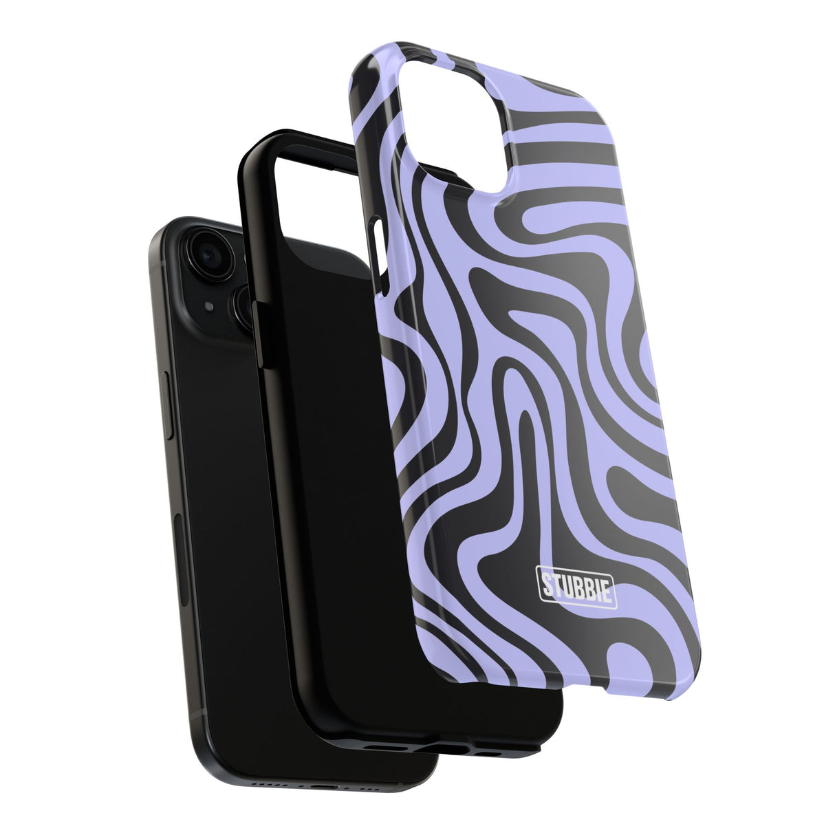 STUBBIE Phone Case for Apple iPhone - Crazy Zebra Stubbie