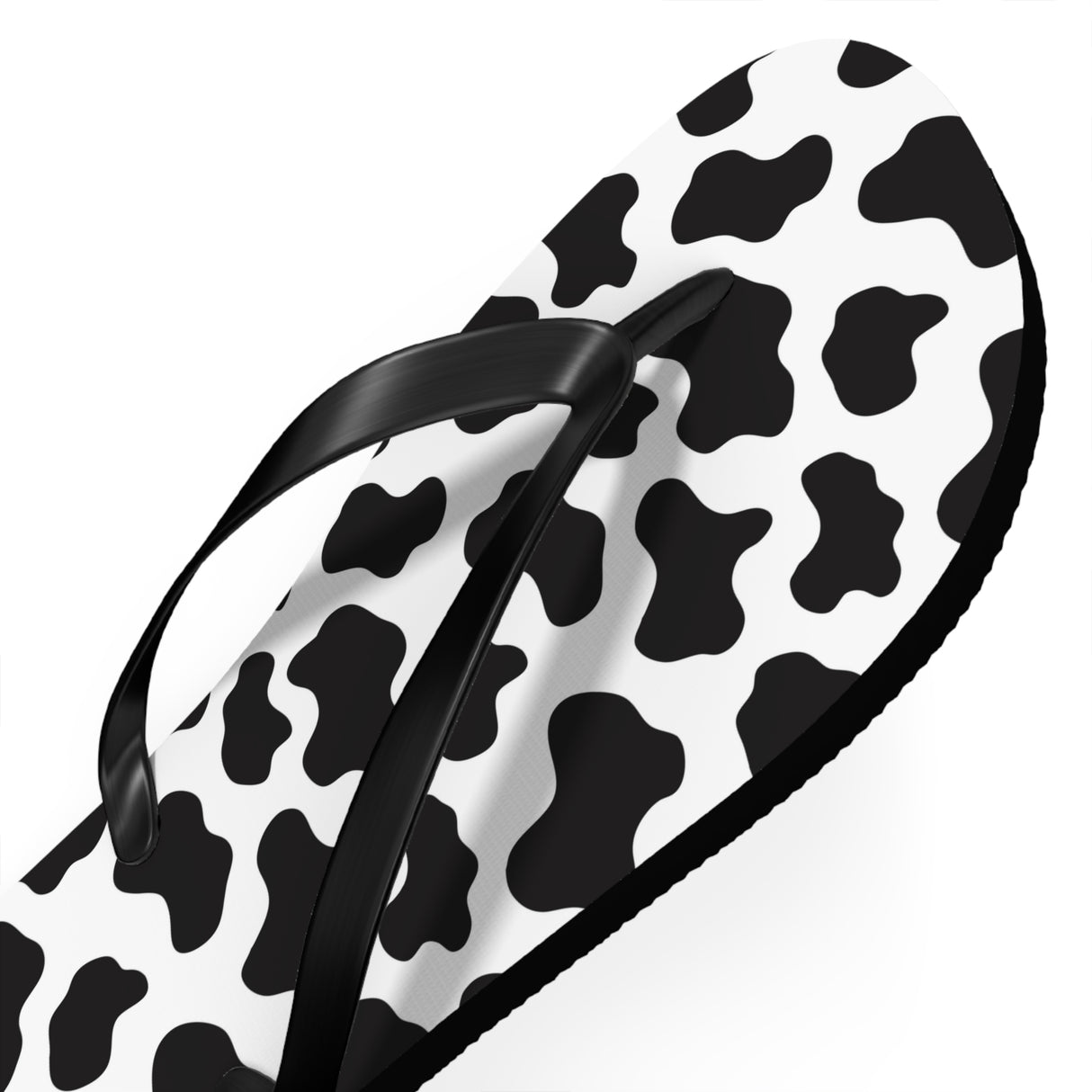 Cow Print Flip Flops