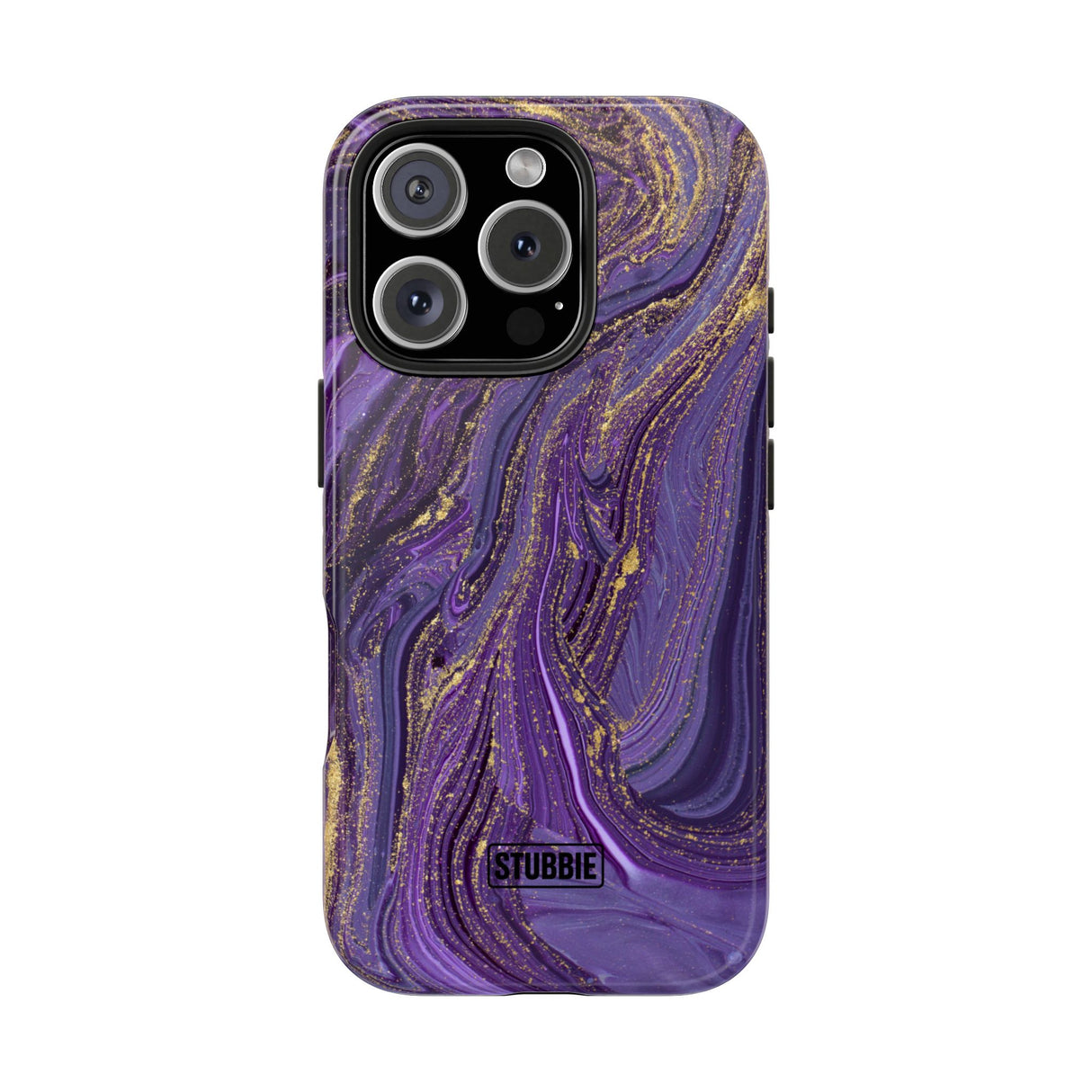 STUBBIE Phone Case for Apple iPhone - Purple Marble Phone Case