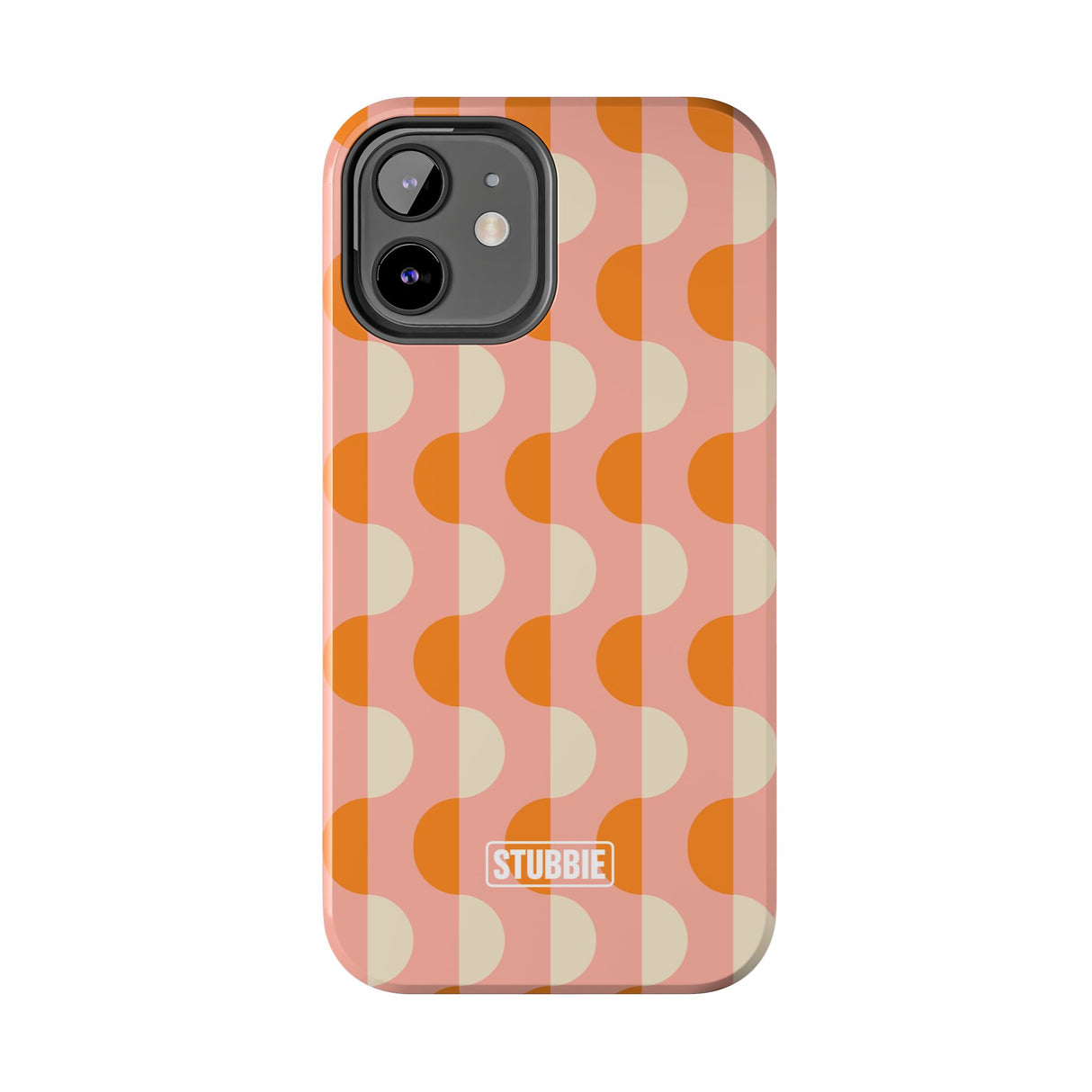 STUBBIE Phone Case for Apple iPhone - Orange Wave Phone Case