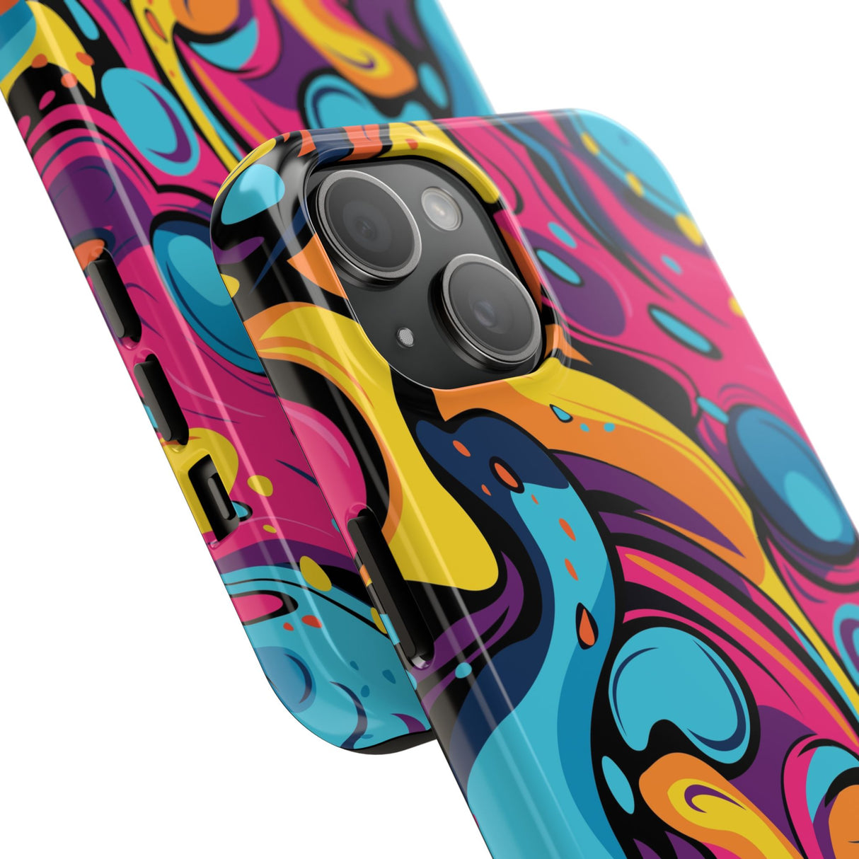 STUBBIE Phone Case for Apple iPhone - Messy Bright Paint Phone Case