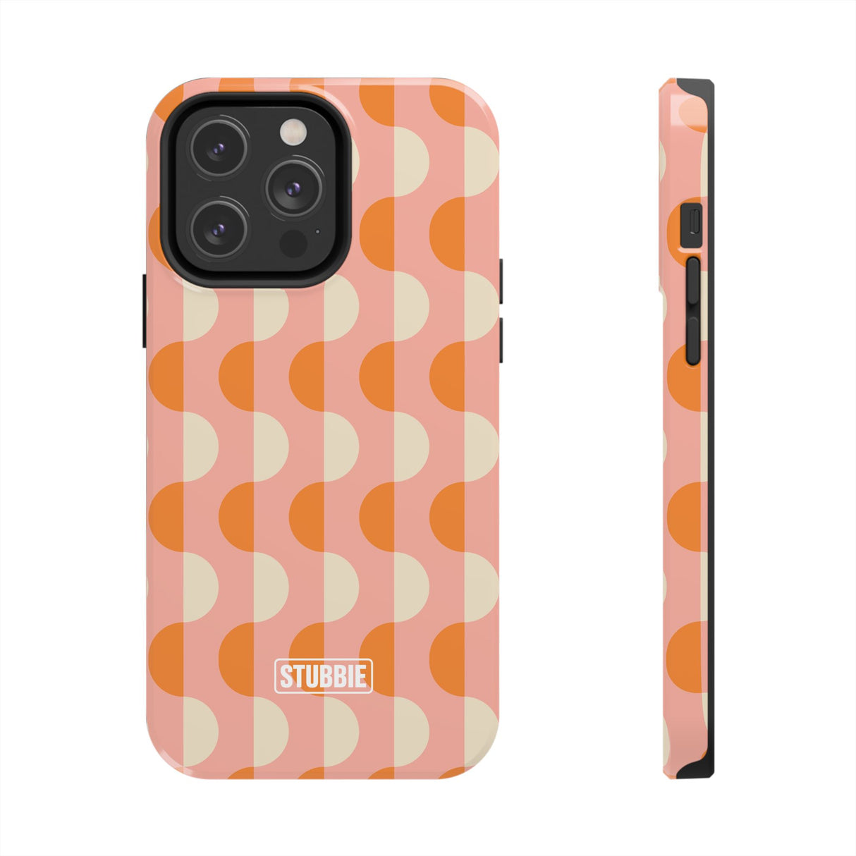 STUBBIE Phone Case for Apple iPhone - Orange Wave Phone Case