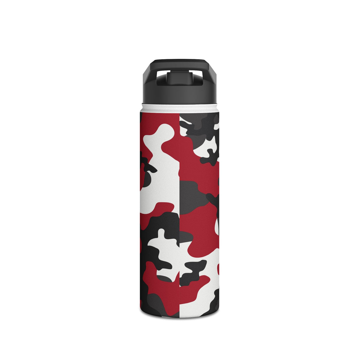Red Camouflage Stainless Steel Water Bottle
