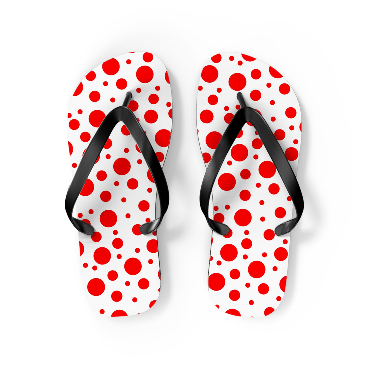 Red Polka Dot Flip Flops