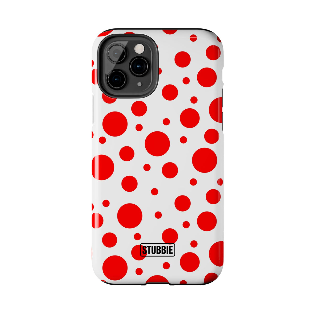 STUBBIE Phone Case for Apple iPhone - Red Polka Dot Phone Case