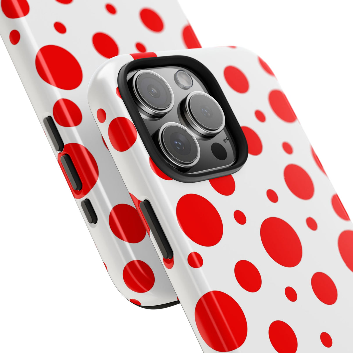 STUBBIE Phone Case for Apple iPhone - Red Polka Dot Phone Case