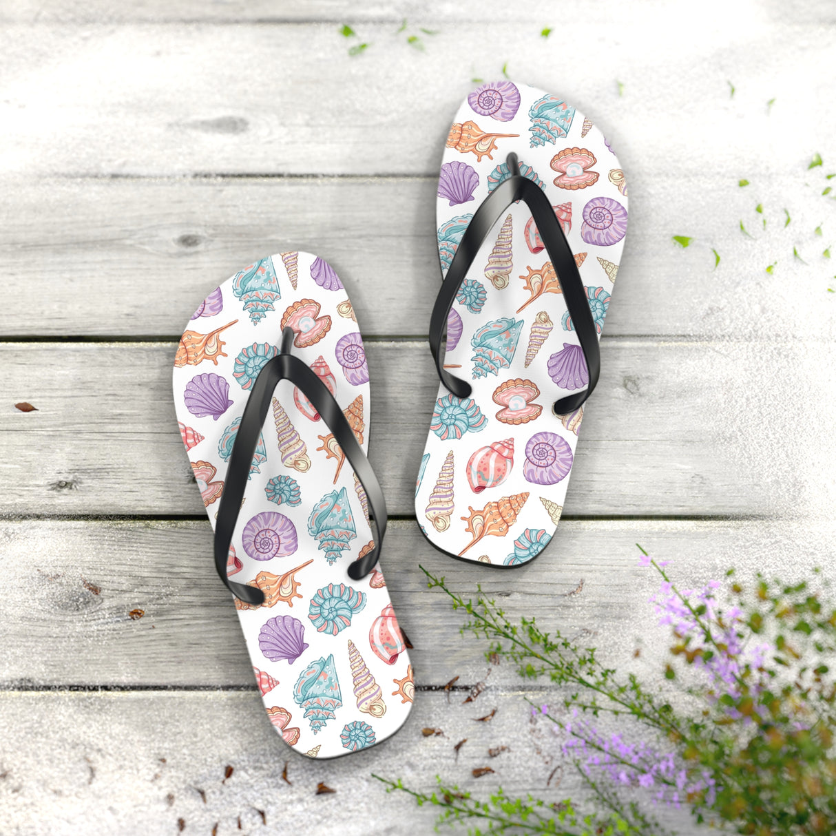Flip Flops With Shells