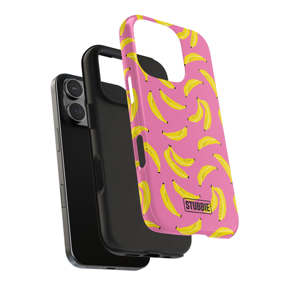 STUBBIE Phone Case for Apple iPhone - Pink Banana Phone Case
