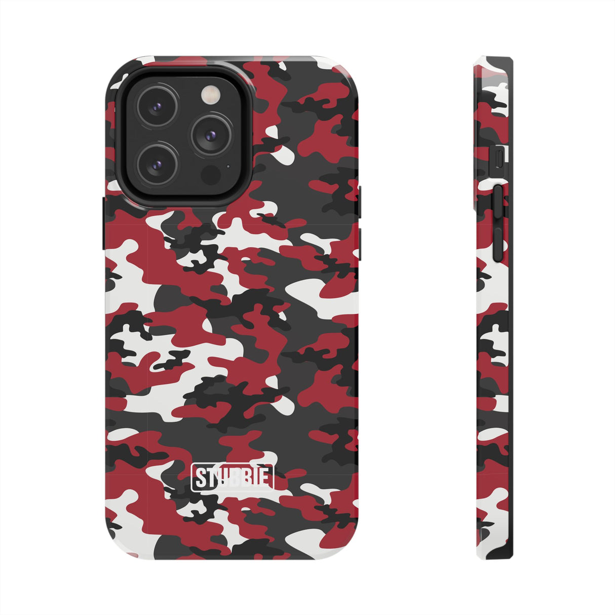 STUBBIE Phone Case for Apple iPhone - Red Camo Phone Case