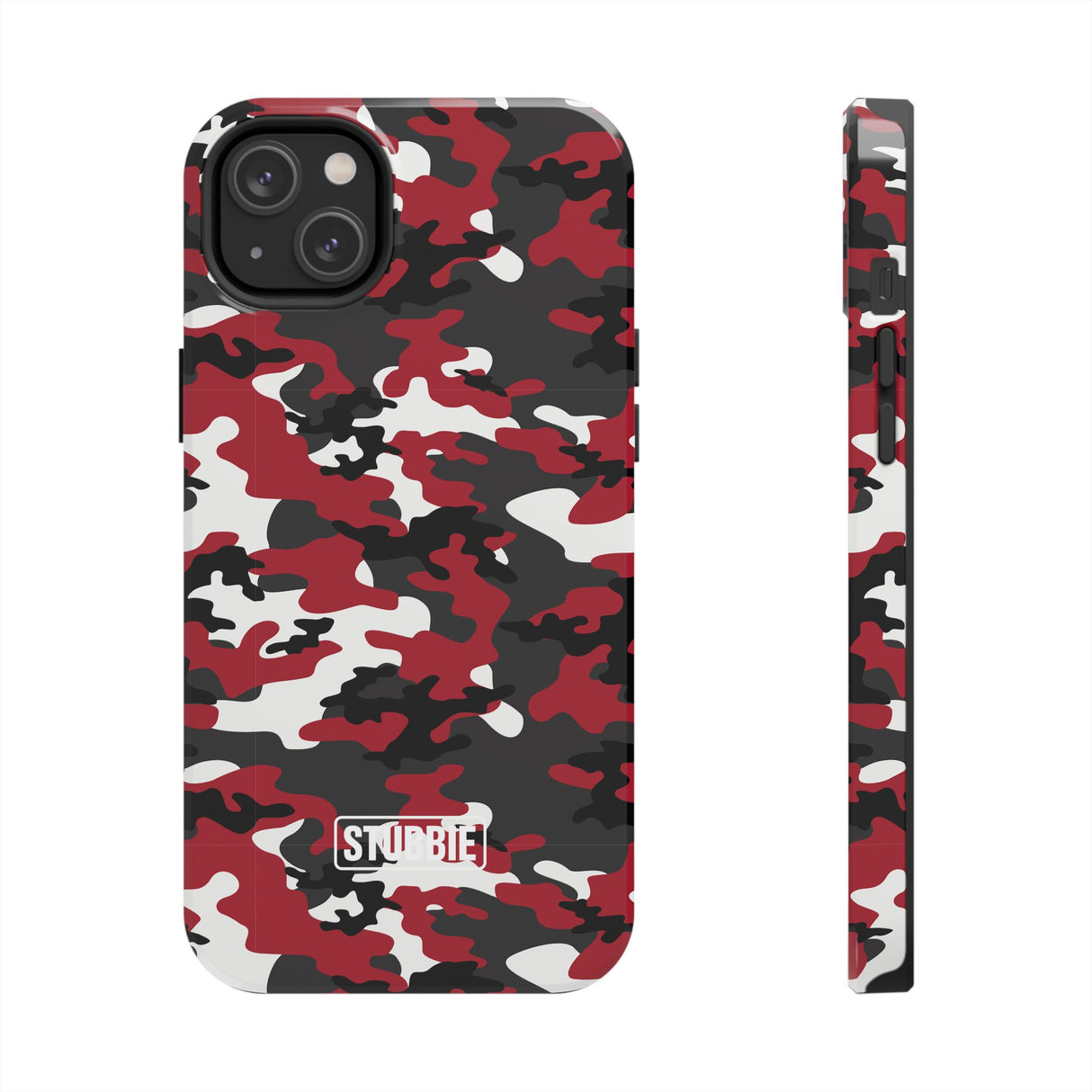 STUBBIE Phone Case for Apple iPhone - Red Camo Phone Case