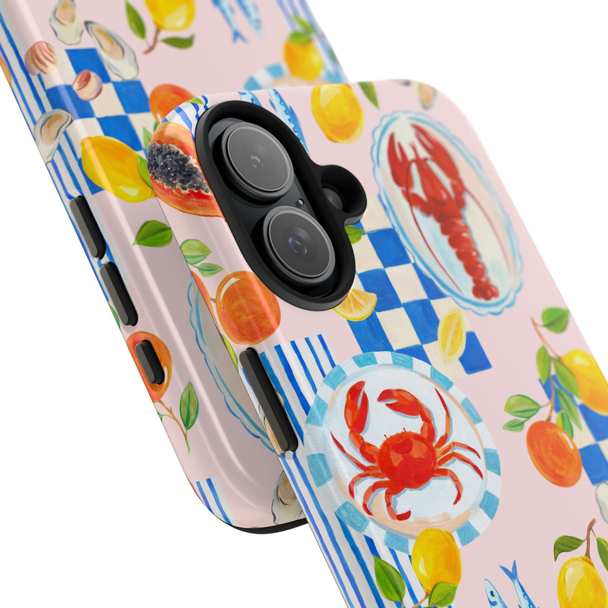 STUBBIE Phone Case for Apple iPhone - Italian Summer Seafood Stubbie