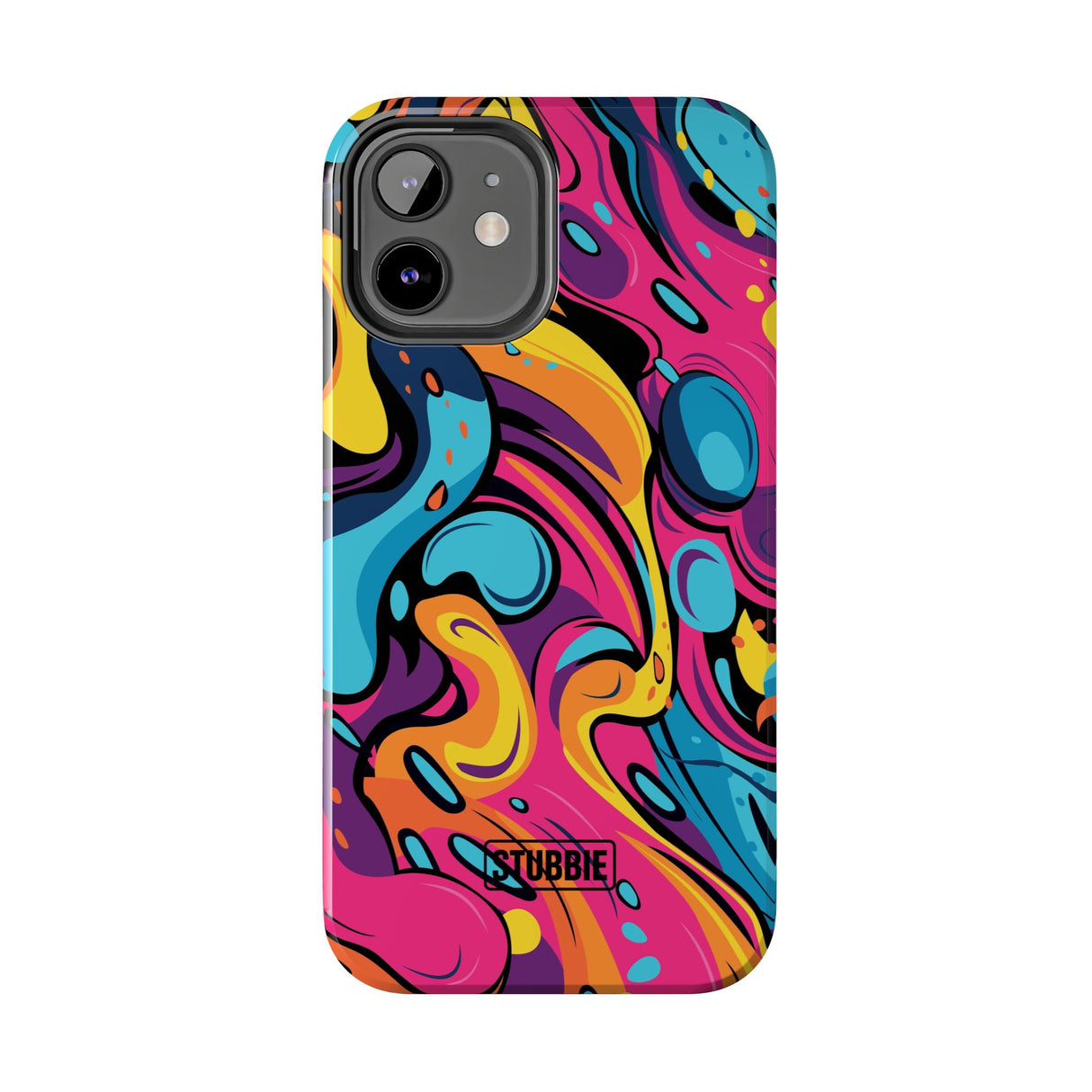 STUBBIE Phone Case for Apple iPhone - Messy Bright Paint Phone Case
