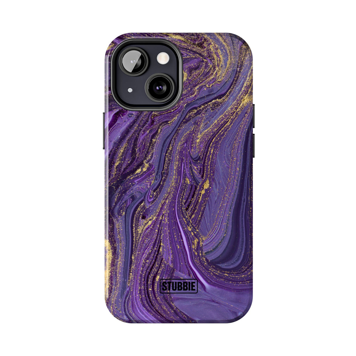 STUBBIE Phone Case for Apple iPhone - Purple Marble Phone Case