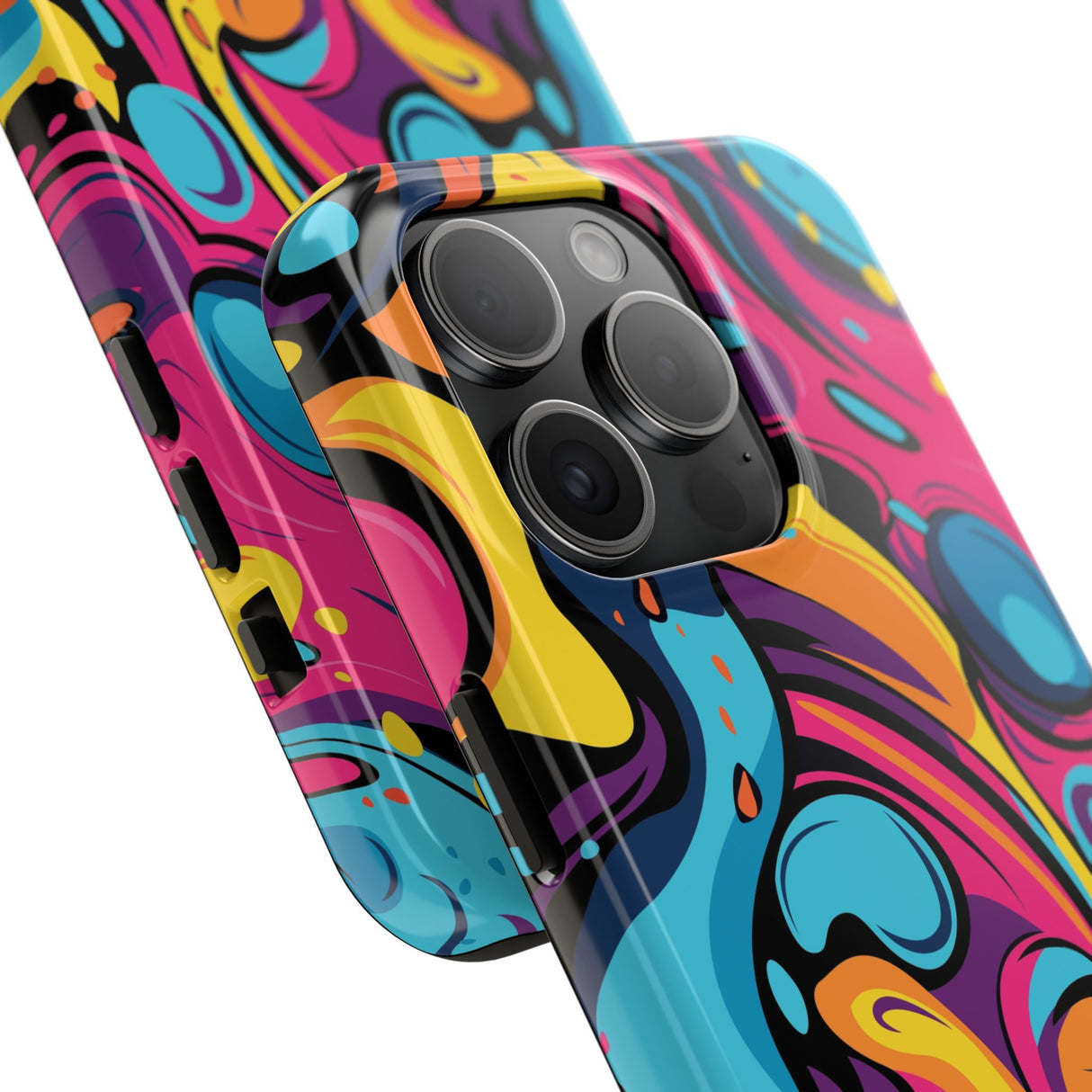 STUBBIE Phone Case for Apple iPhone - Messy Bright Paint Phone Case