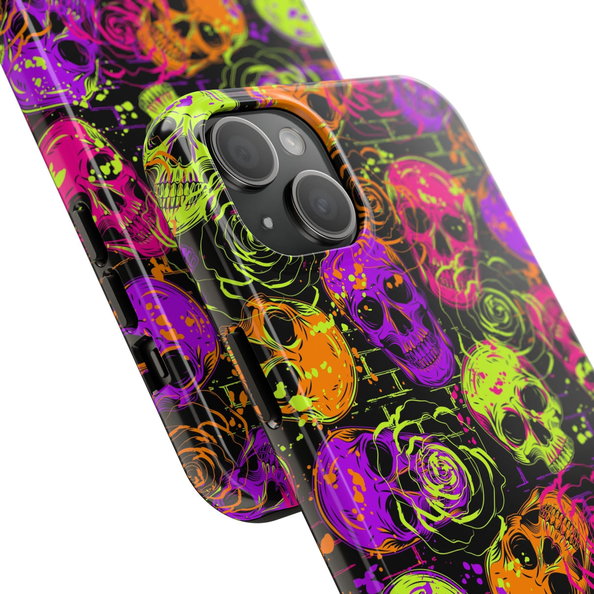 STUBBIE Phone Case for Apple iPhone - Neon Skulls Phone Case