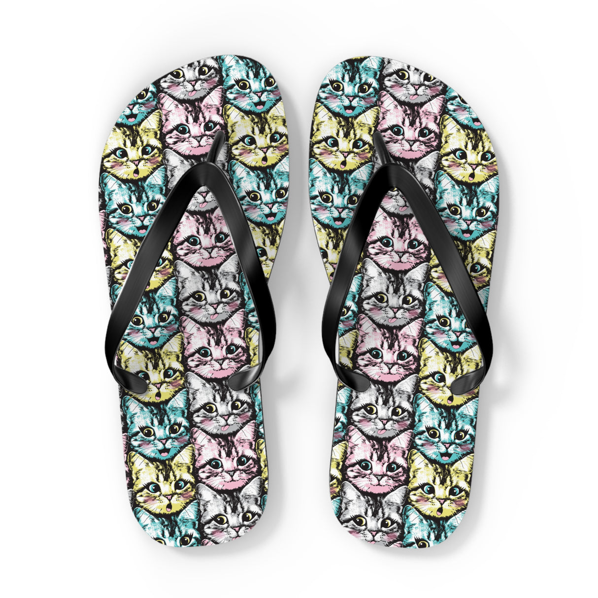 Cute Kitten Flip Flops