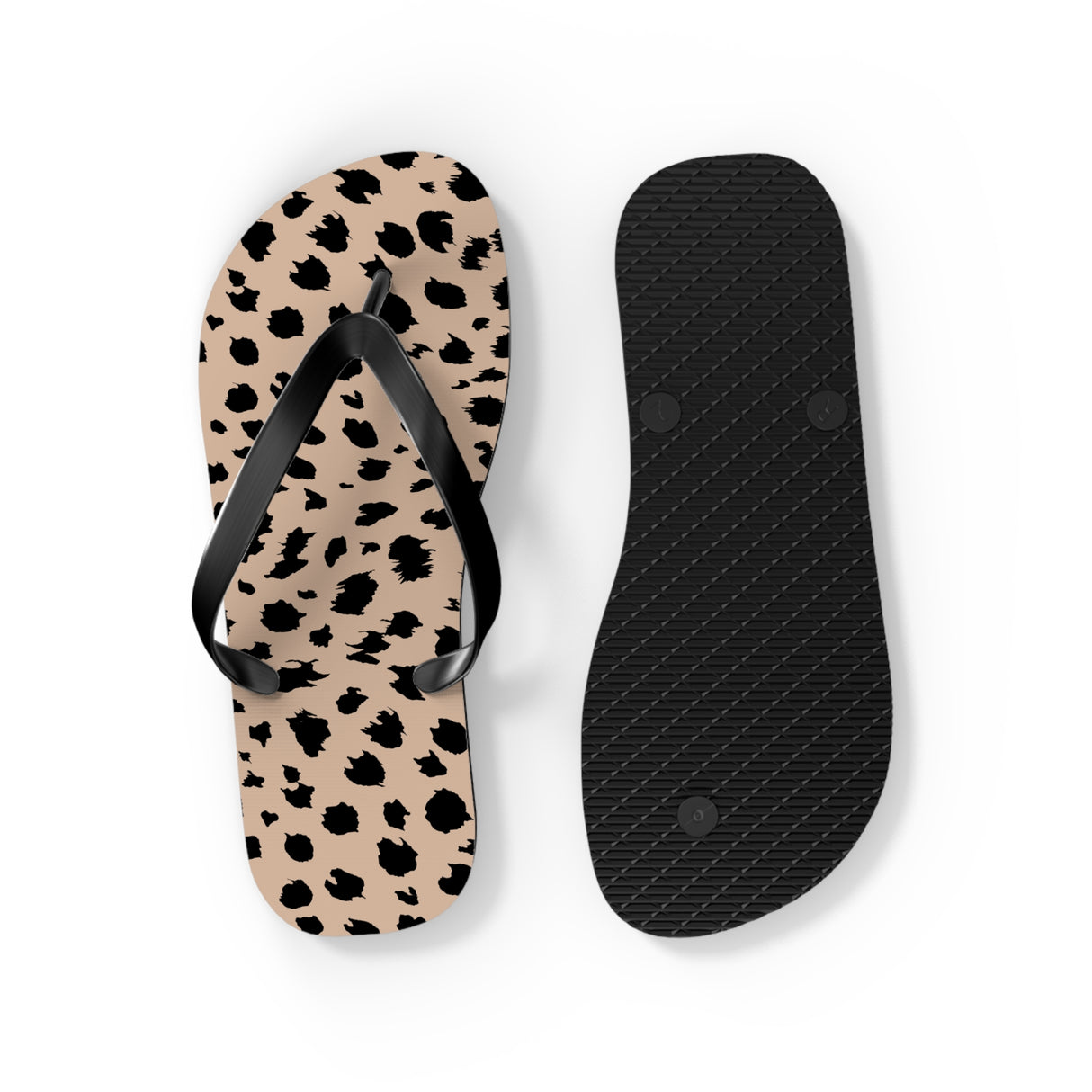 Cheetah Print Flip Flops