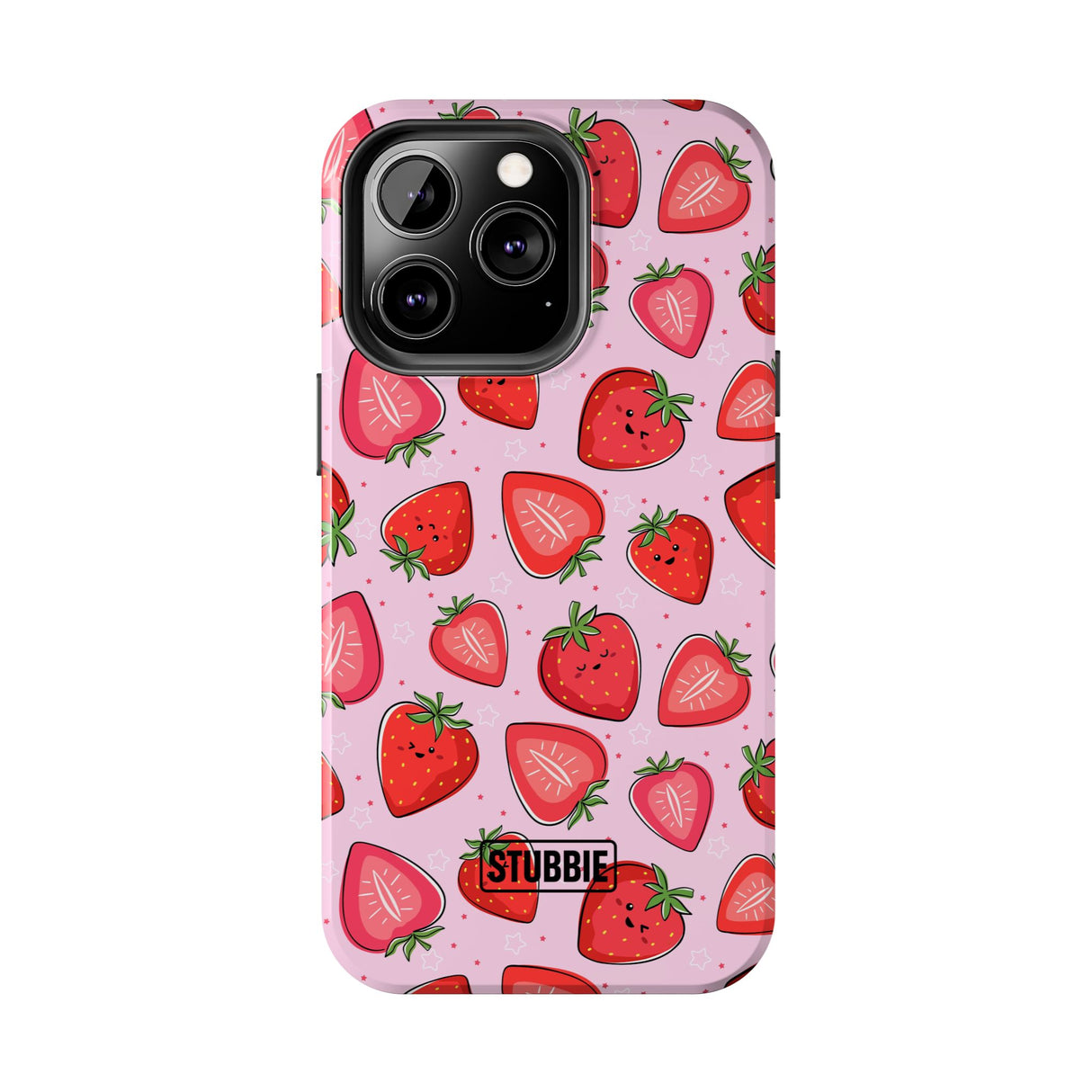 STUBBIE Phone Case for Apple iPhone - Smile Strawberry Phone Case