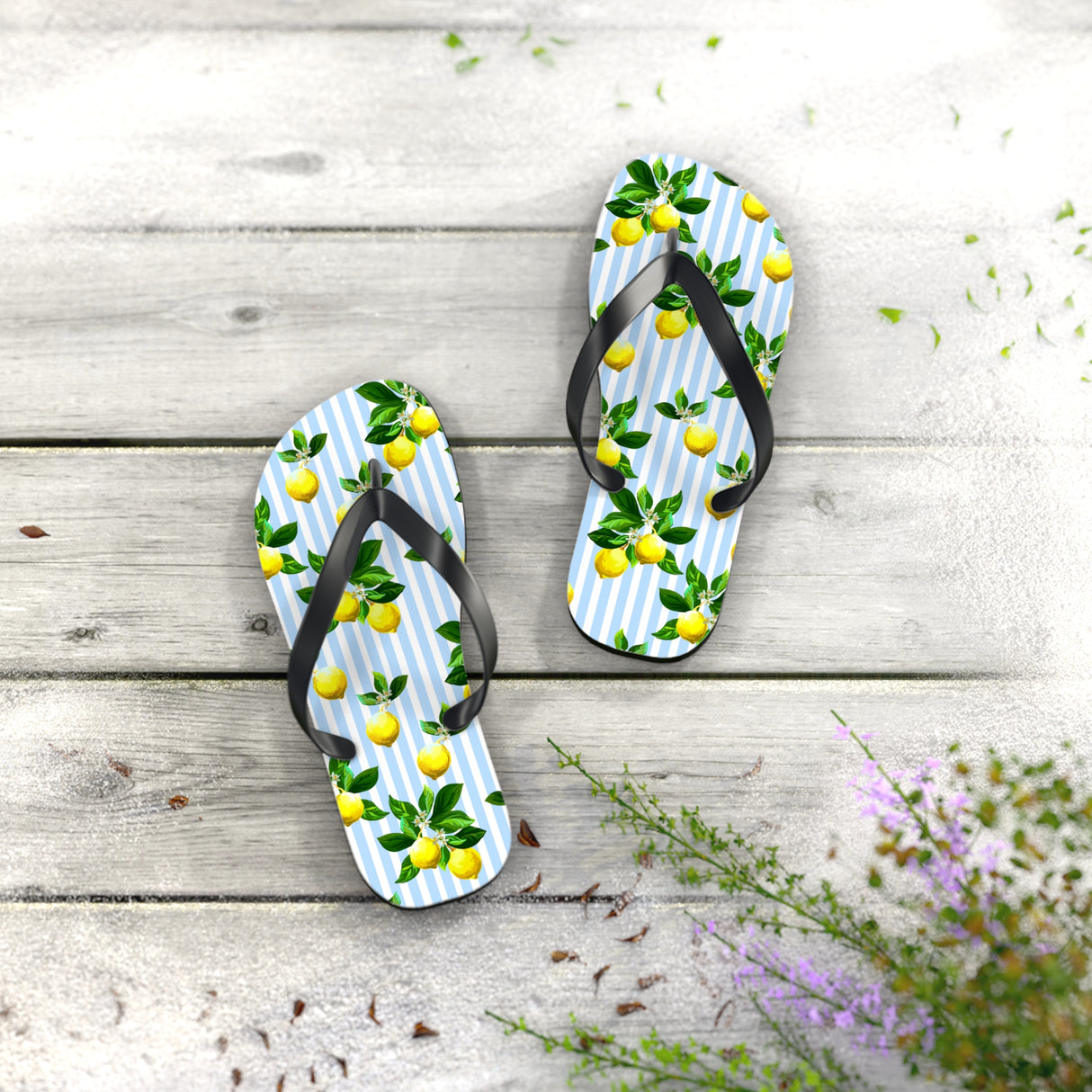 Lemon Flip Flops