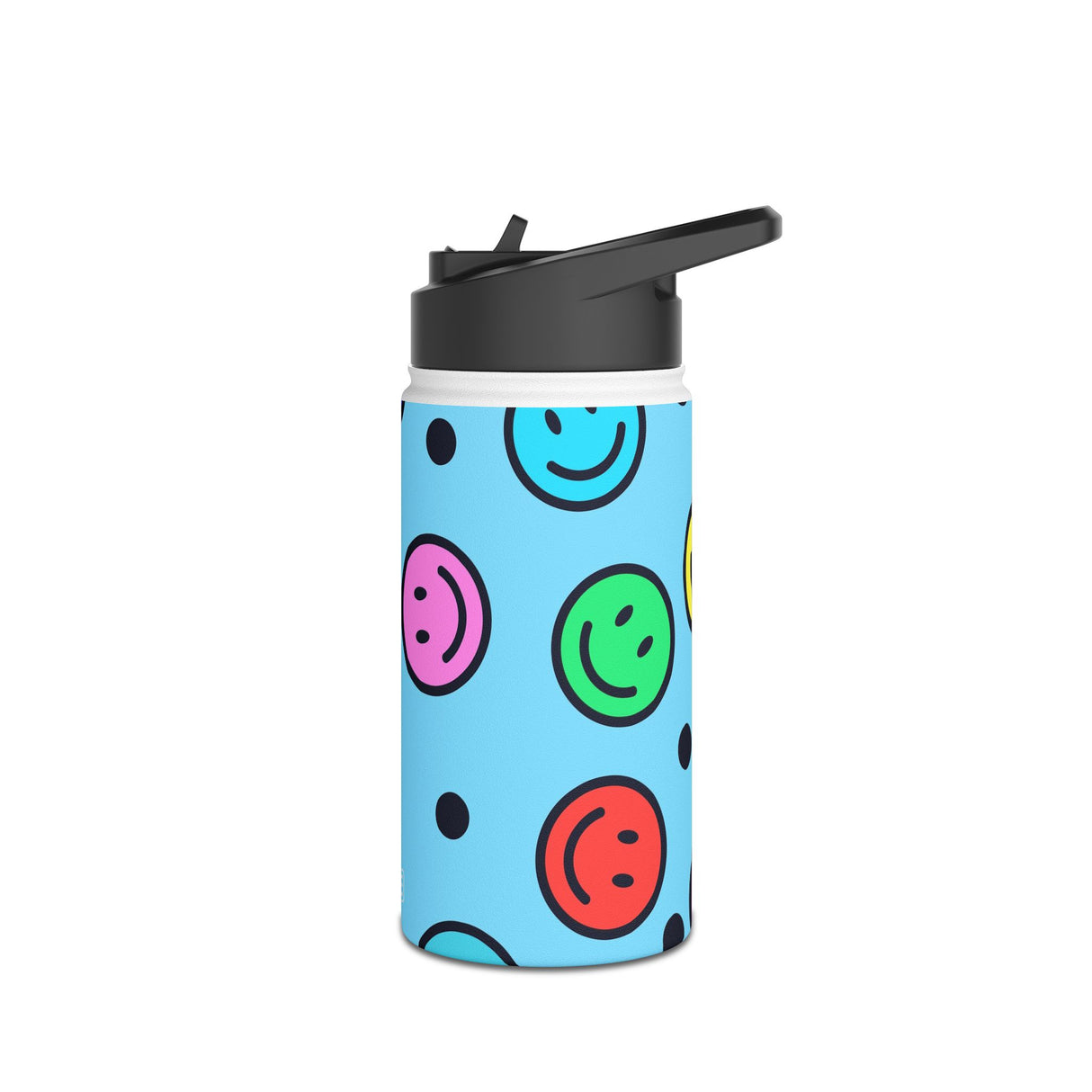 Smiley Face Stainless Steel Water Bottle