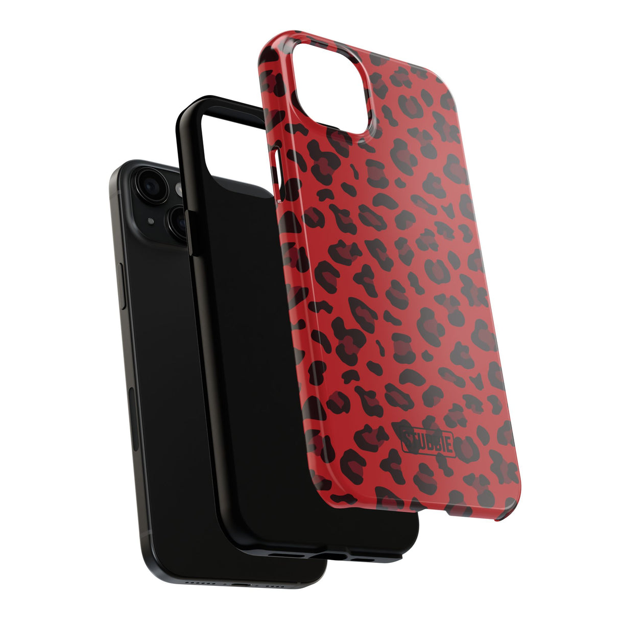 STUBBIE Phone Case for Apple iPhone - Red Leopard Phone Case