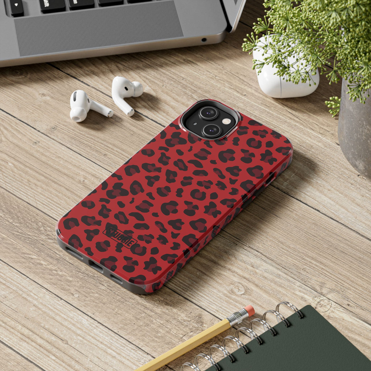 STUBBIE Phone Case for Apple iPhone - Red Leopard Phone Case