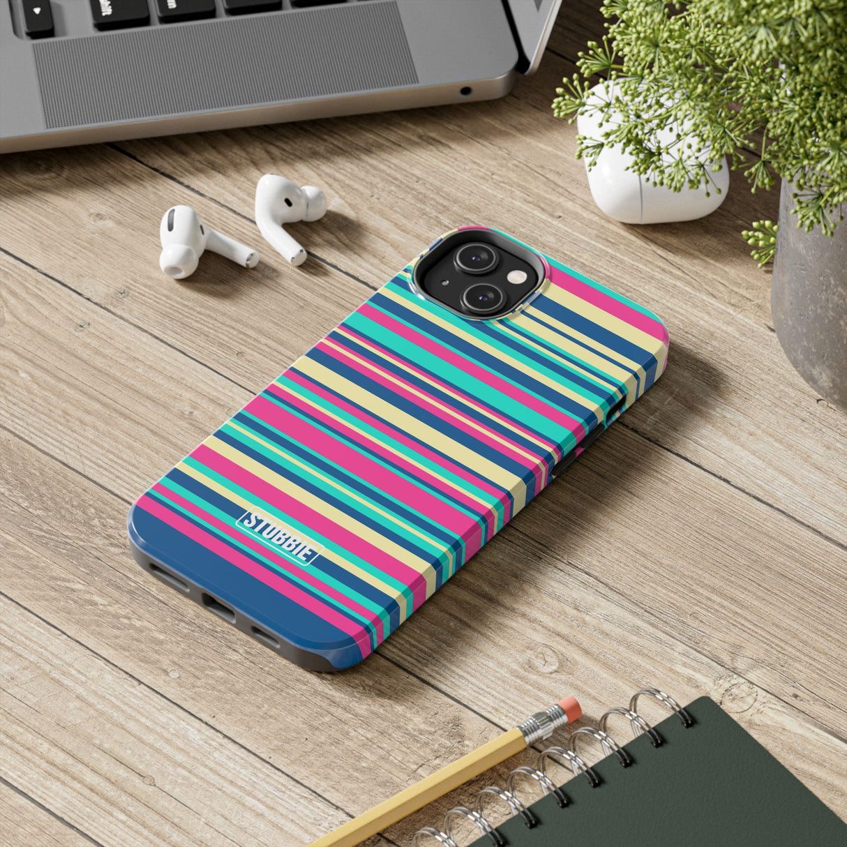 STUBBIE Phone Case for Apple iPhone - Coloured Stripes Phone Case