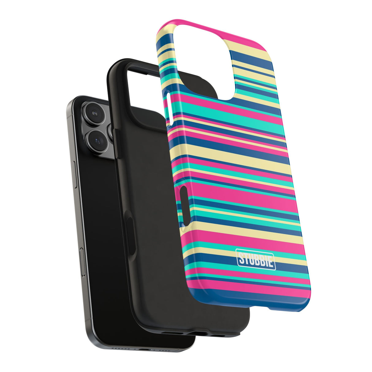 STUBBIE Phone Case for Apple iPhone - Coloured Stripes Phone Case
