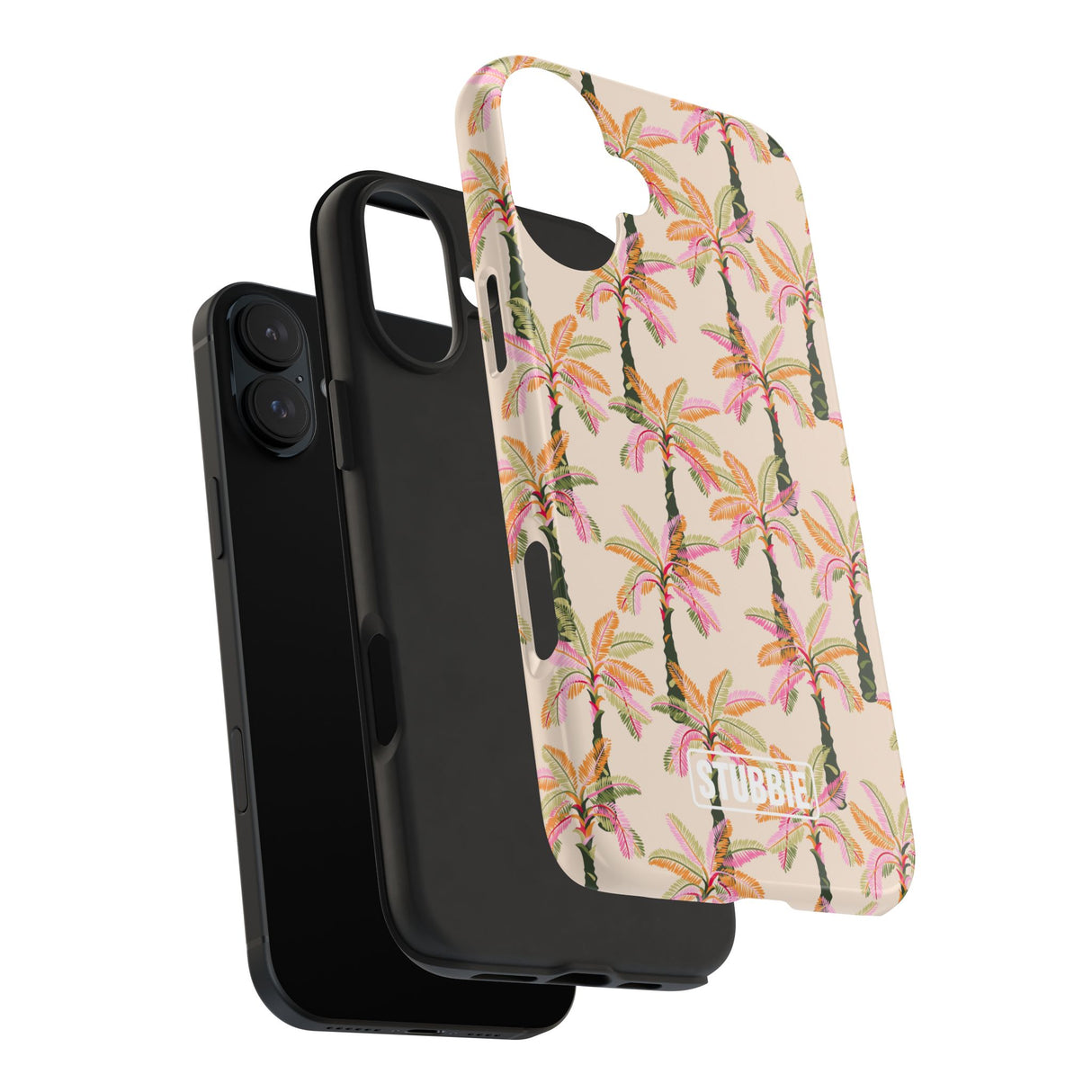 STUBBIE Phone Case for Apple iPhone - Pink Palm Stubbie