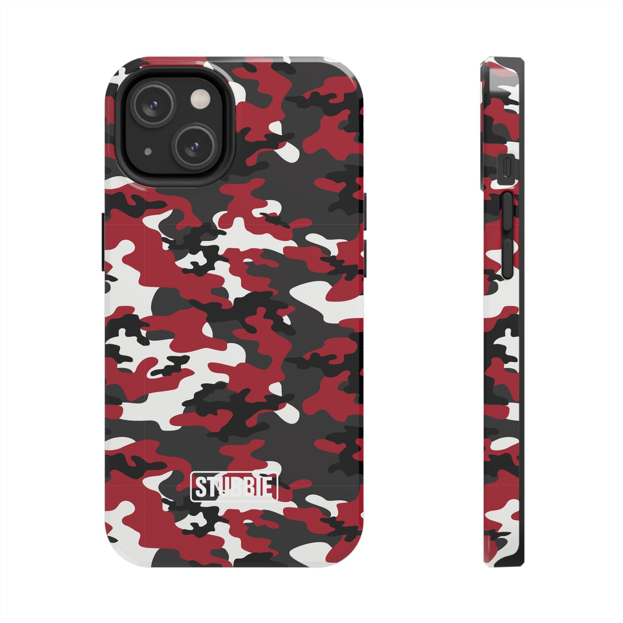 STUBBIE Phone Case for Apple iPhone - Red Camo Phone Case