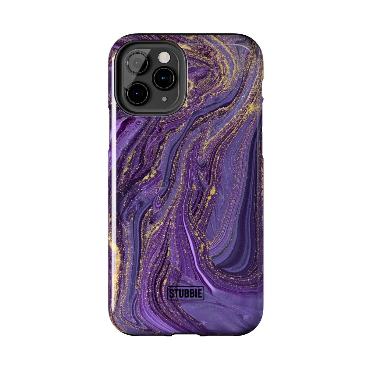STUBBIE Phone Case for Apple iPhone - Purple Marble Phone Case