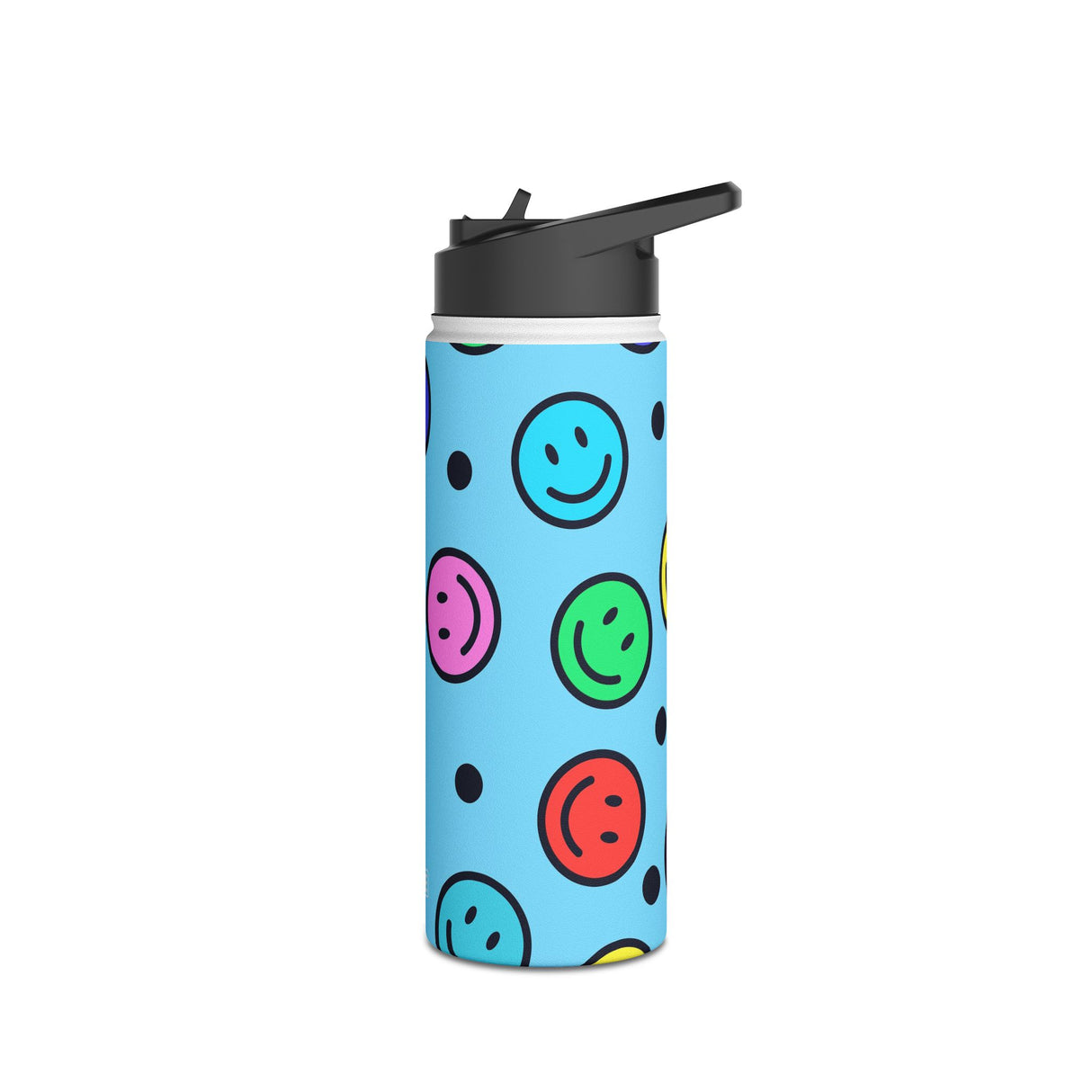 Smiley Face Stainless Steel Water Bottle
