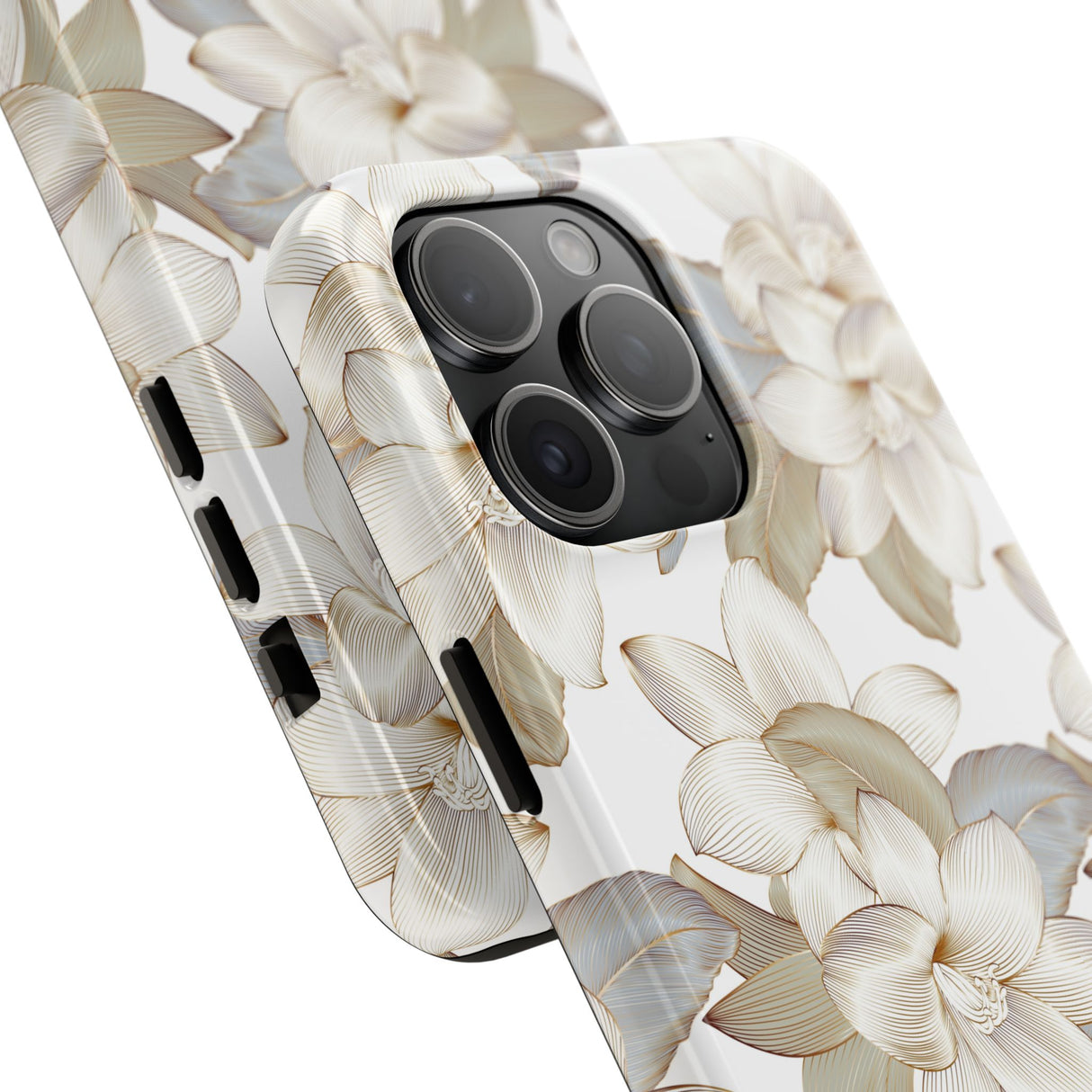 STUBBIE Phone Case for Apple iPhone - White Flowers Phone Case