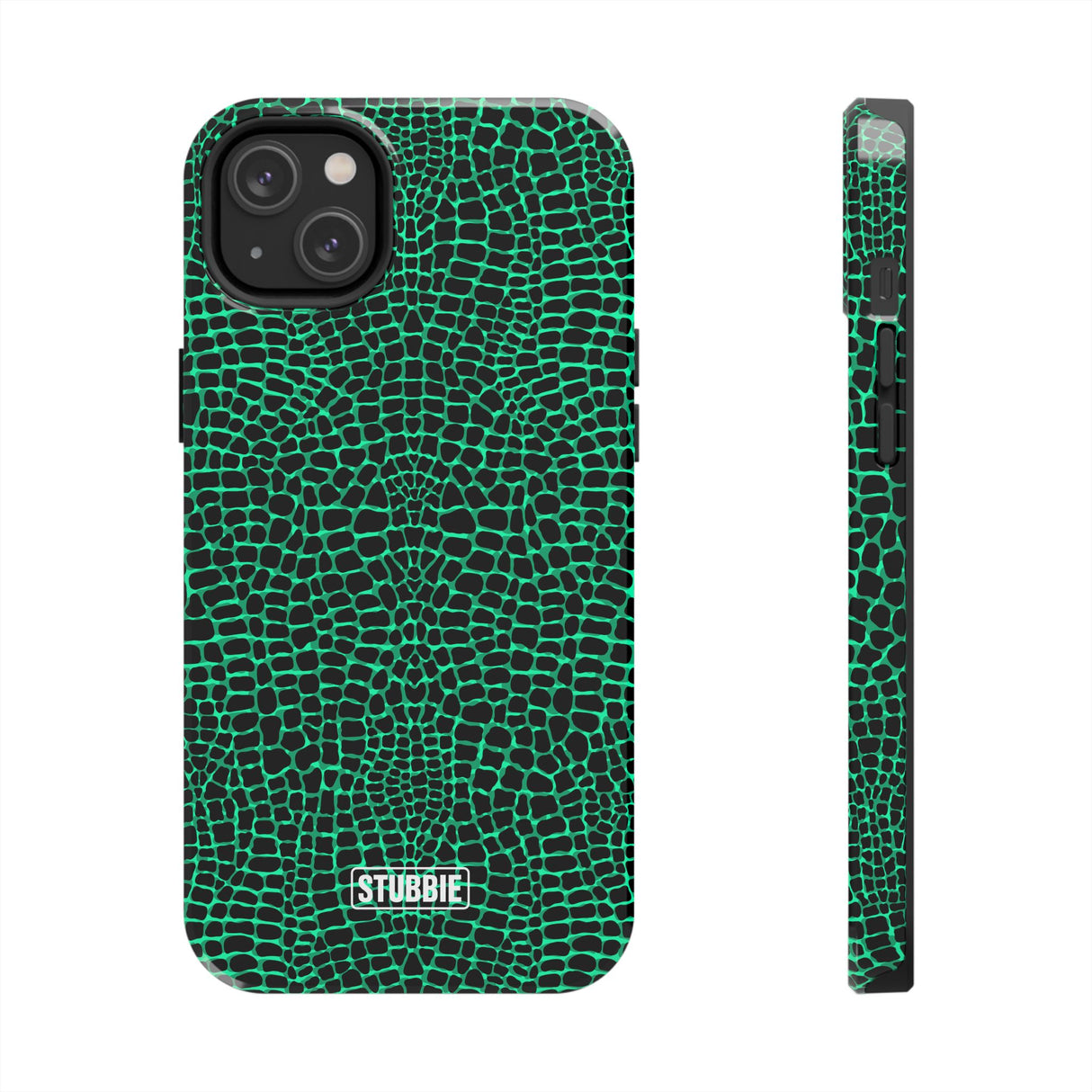 STUBBIE Phone Case for Apple iPhone - Green Croc Phone Case
