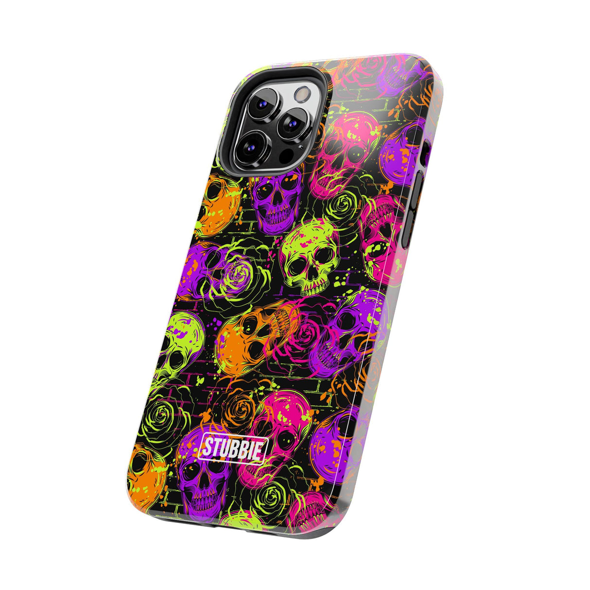 STUBBIE Phone Case for Apple iPhone - Neon Skulls Phone Case