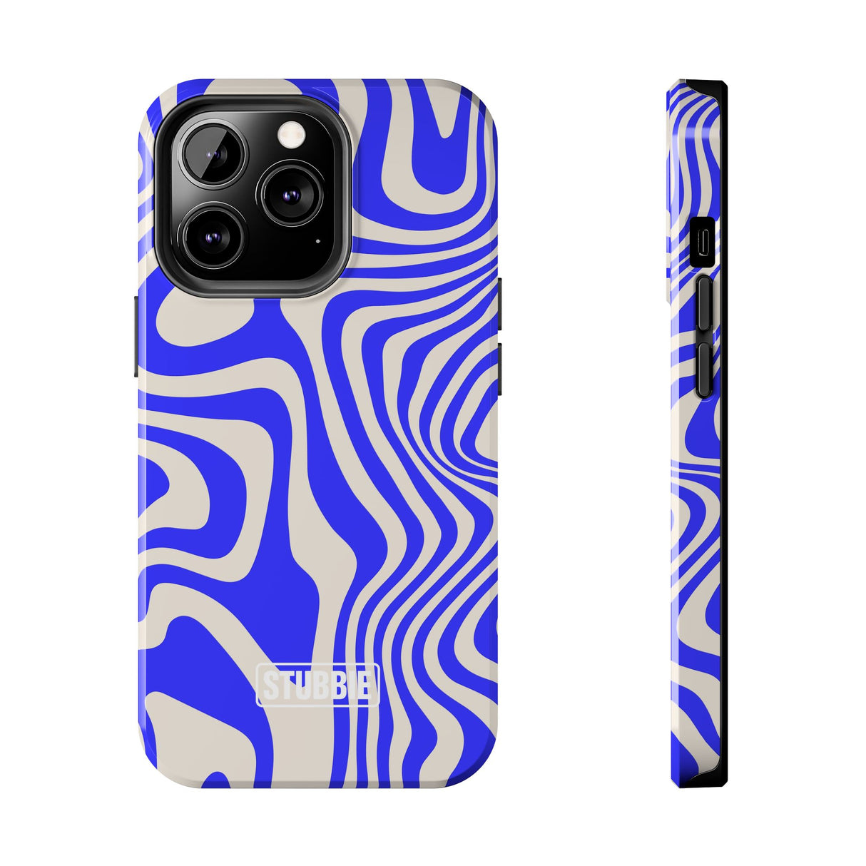 STUBBIE Phone Case for Apple iPhone - Crazy Blue Phone Case