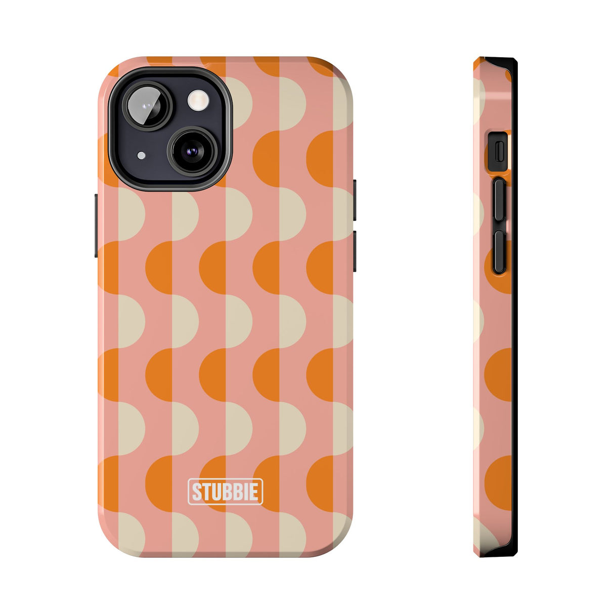 STUBBIE Phone Case for Apple iPhone - Orange Wave Phone Case