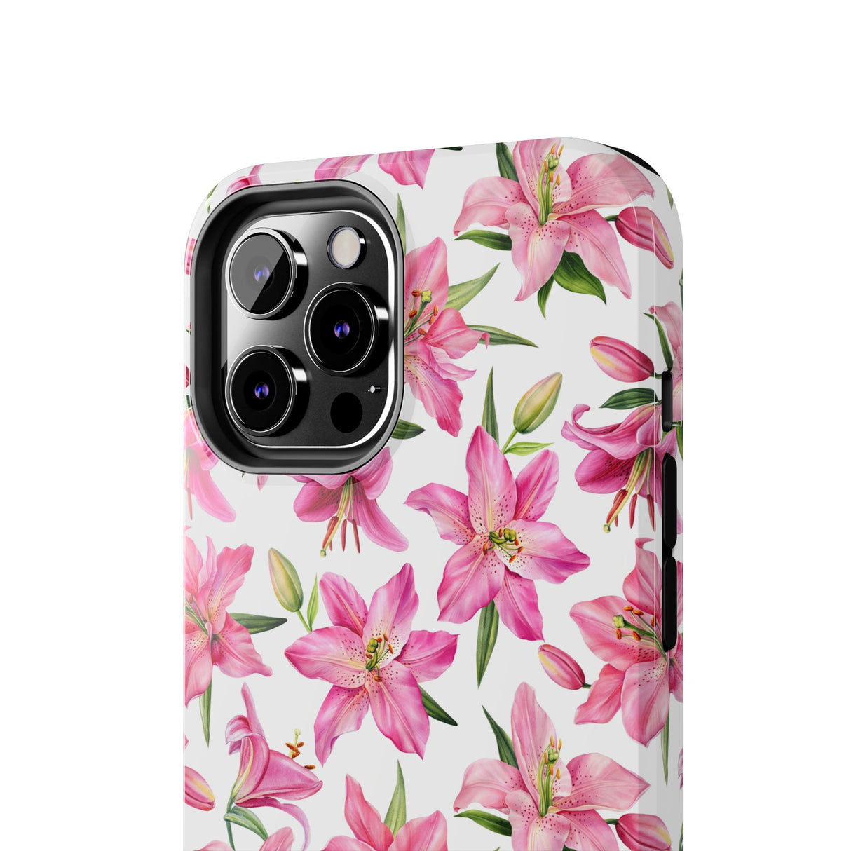 STUBBIE Phone Case for Apple iPhone - Pink Lily Flower Phone Case