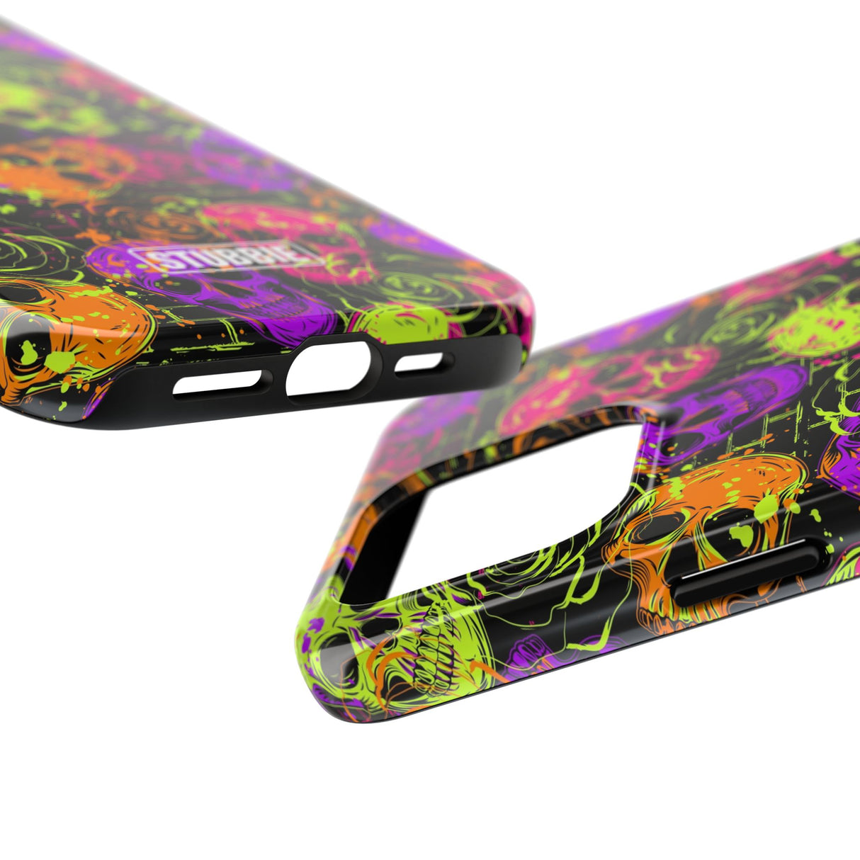 STUBBIE Phone Case for Apple iPhone - Neon Skulls Phone Case