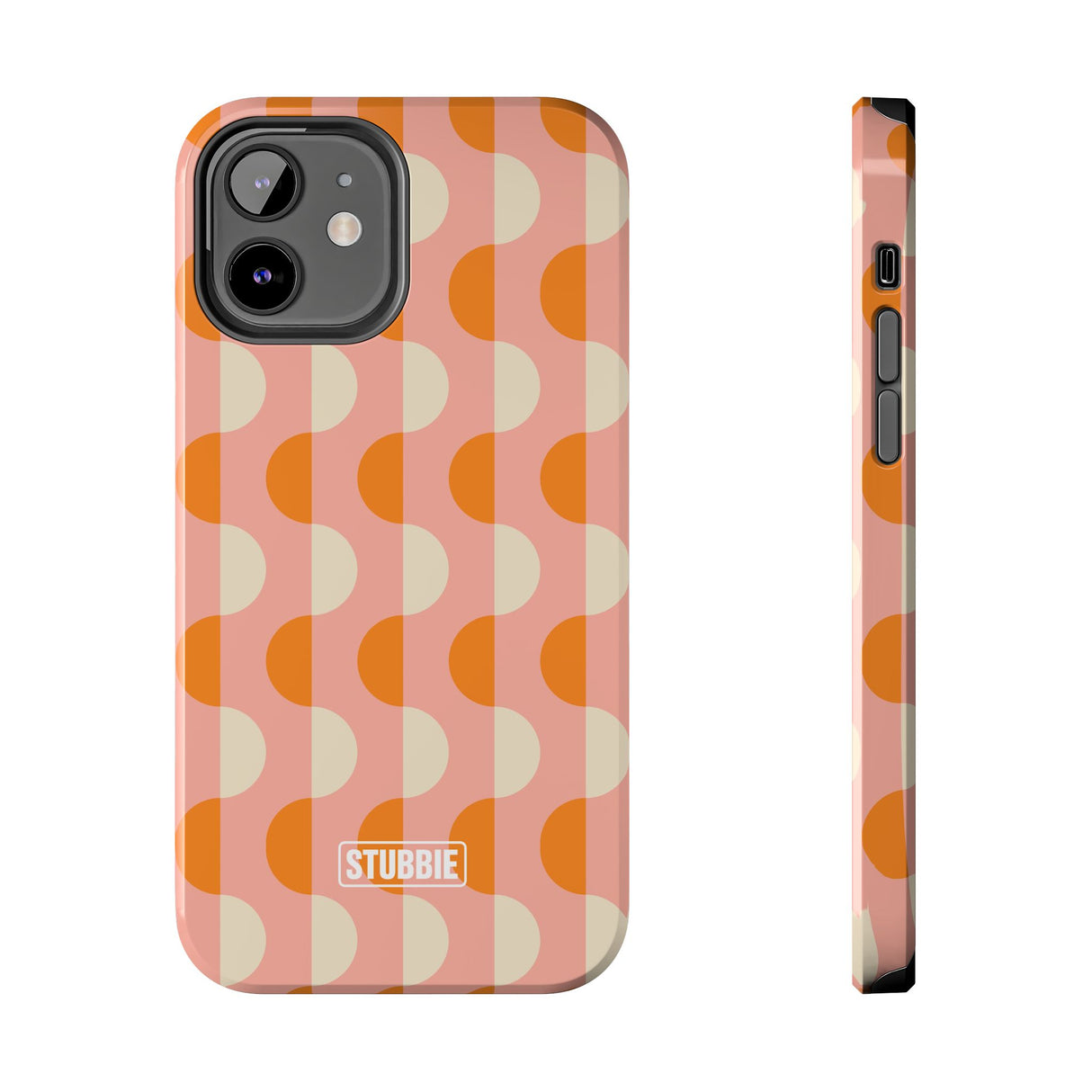 STUBBIE Phone Case for Apple iPhone - Orange Wave Phone Case