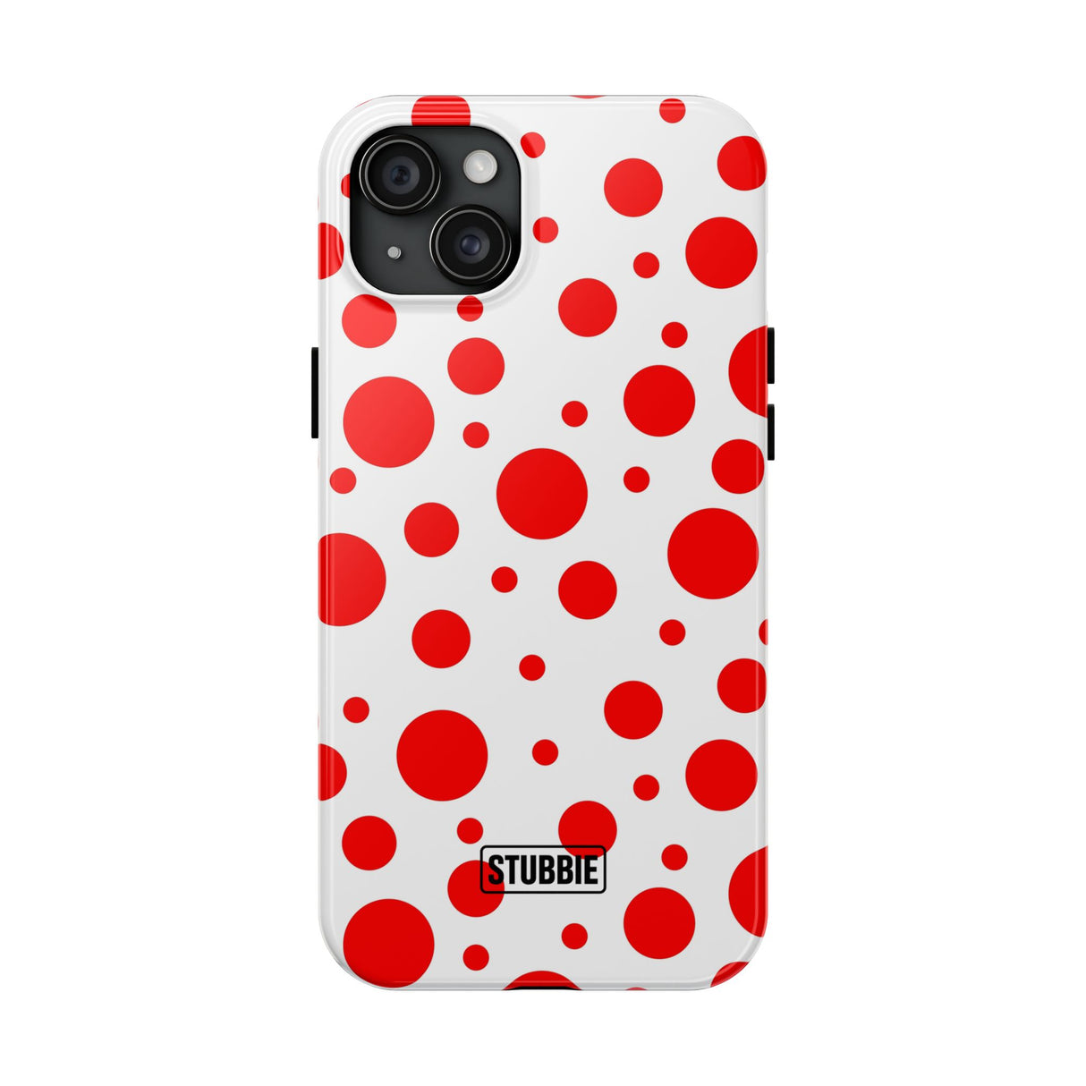 STUBBIE Phone Case for Apple iPhone - Red Polka Dot Phone Case