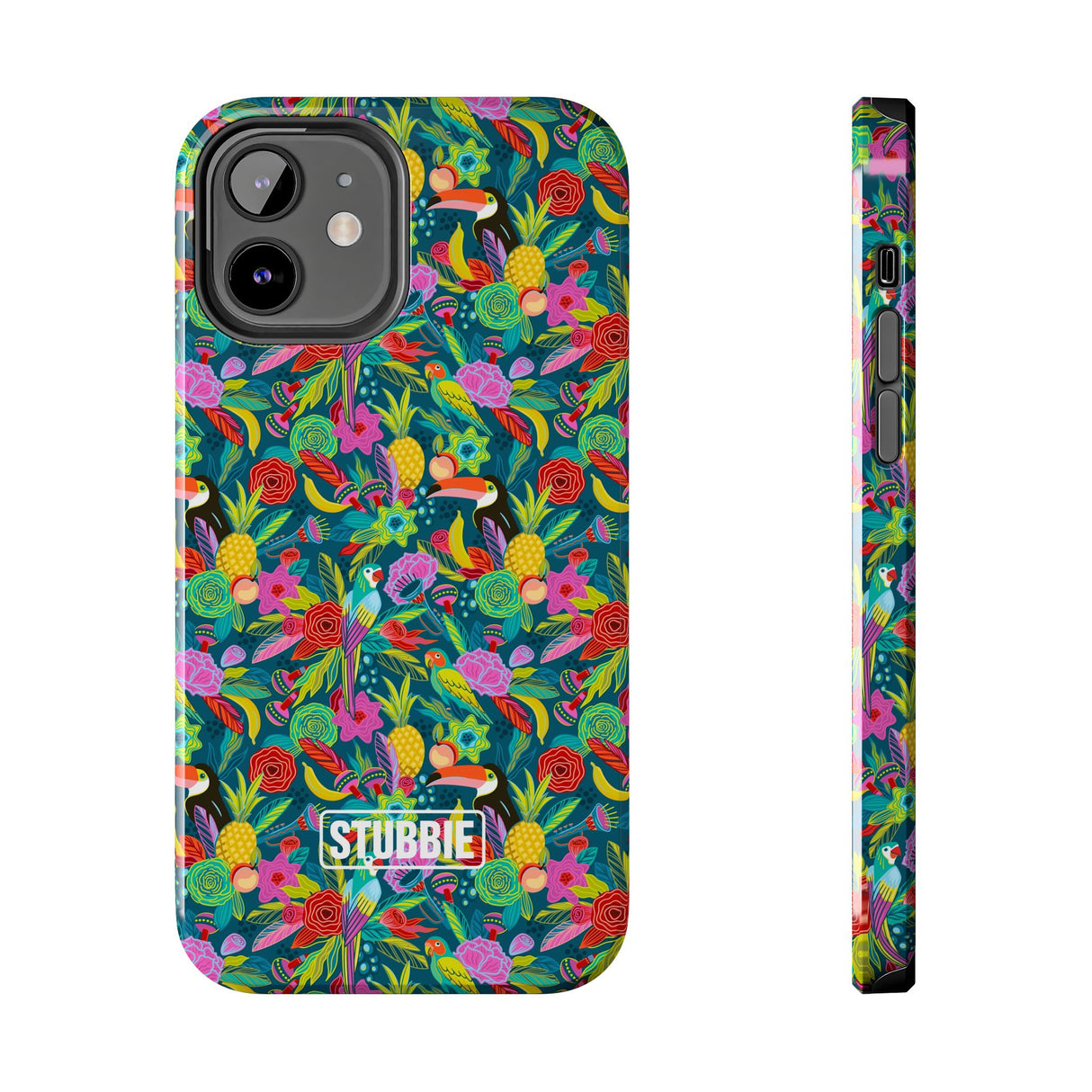 STUBBIE Phone Case for Apple iPhone - Hiding Jungle Birds Stubbie