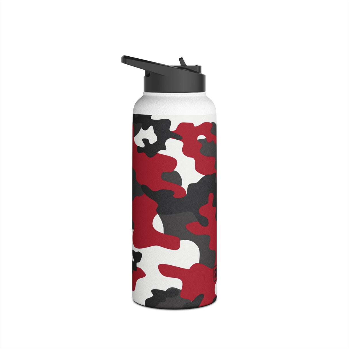 Red Camouflage Stainless Steel Water Bottle