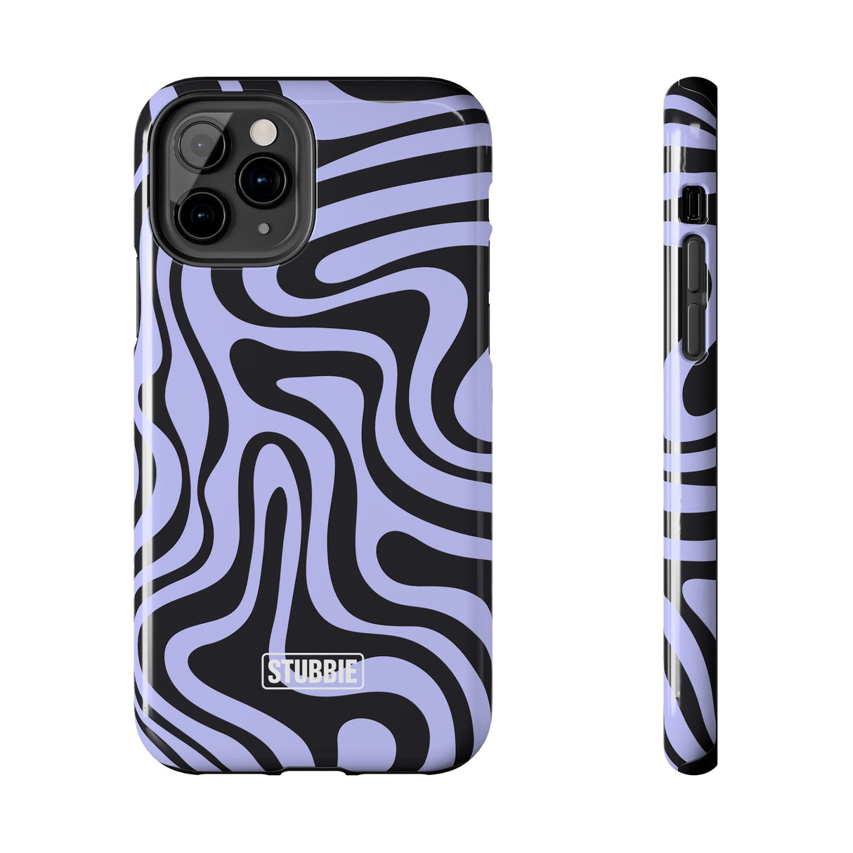 STUBBIE Phone Case for Apple iPhone - Crazy Zebra Stubbie